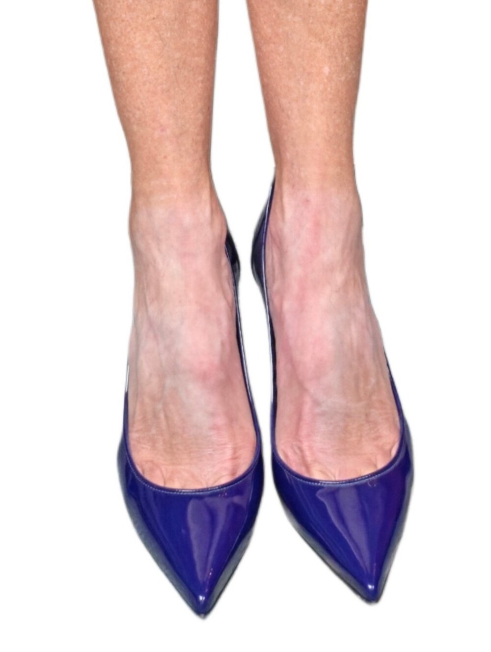 CHRISTIAN LOUBOUTIN Sporty Kate 85 Patent Leather Pumps In Galactiqueen Midnight - Picture 9 of 16